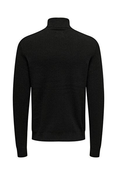 Only & Sons Onsphil Reg 12 Struc Roll Neck Knit Noos Чоловічий светр - OS22023202 Темно-синій