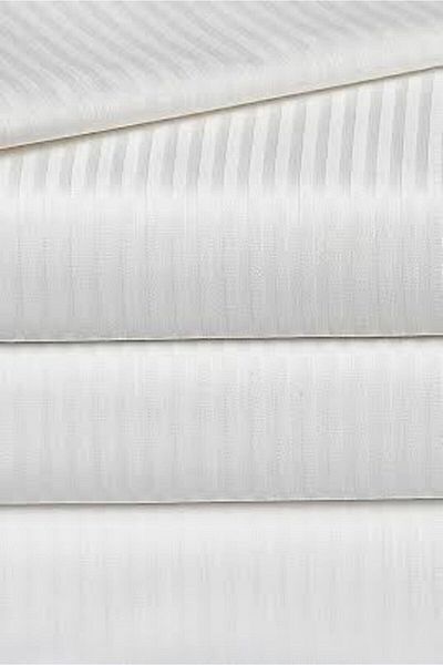 Otello Striped Satin Elastic Fitted Bed Sheet Single 84 Wire 120*200cm