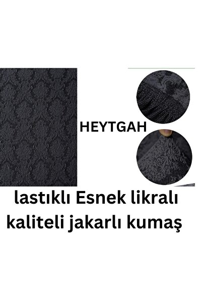 HEYTGAH Jakarlı Kanepe, Koltuk, Çekyat, Esnek Jakarlı Kumaşlı Yıkanabilir Şal Desen 3-3-1-1 Koltuk Örtüsü