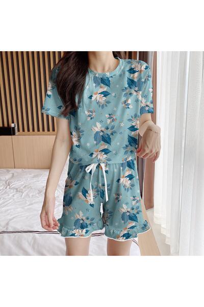 PEMBİŞ HOMEWEAR Σετ σορτς Aden Flower 15 Super Soft