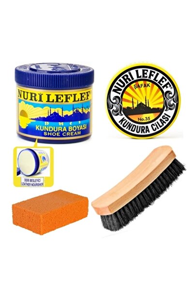 nurileflef 4 Parça Ayakkabı Bakım Boya Seti
