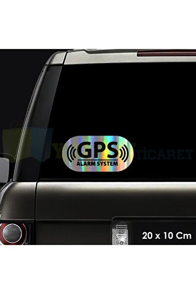 yılmazetic Gps Alarm Sistem Araba Hologram Oto Sticker Etiket Yapıştırma Renk...