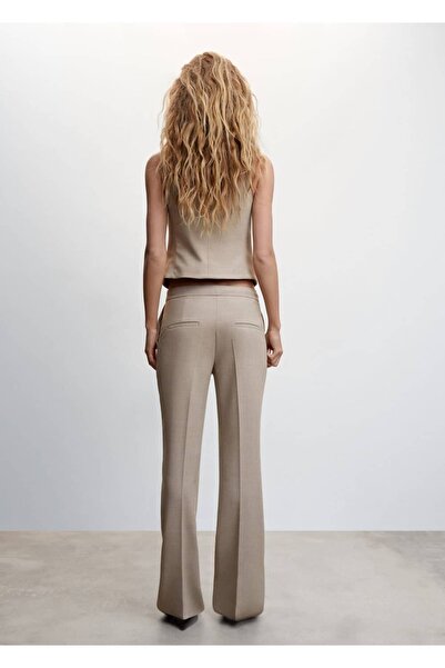 MANGO Woman Düz Kesim Kumaş Pantolon