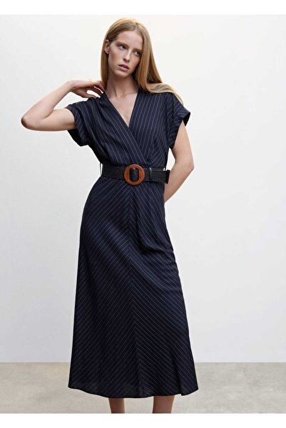 MANGO Woman Φόρεμα με ρίγες