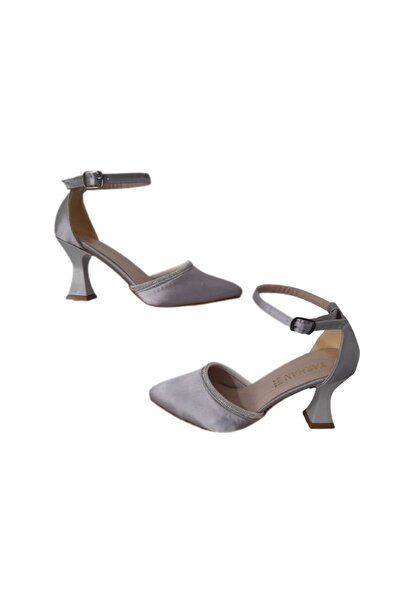 TARHAN pantofi de seară eleganti cu toc calice de damă cu piatră afumată