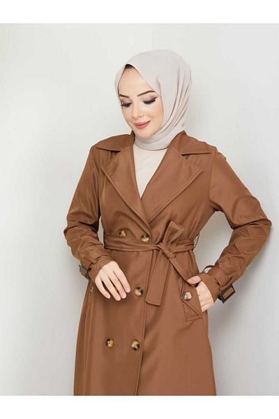 KMKkombin long kruveze collar seasonal trench 17581
