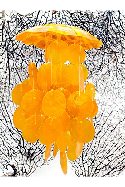 evinizdeki okyanus esintisi turkuaz hediyelik 8"SEDEF RÜZGAR ÇANI