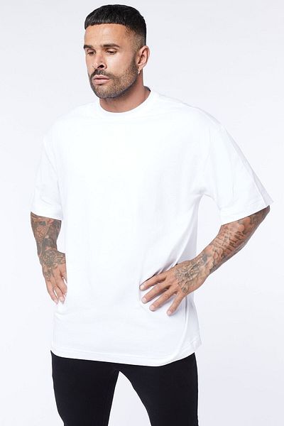 İmpavido impavido - Tricou oversize pentru bărbați, colecția de bază, negru