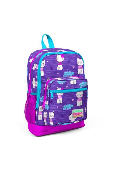 Coral High Set de geanți de școală pentru copii, violet, roz, cu model, 3 piese, cu USB0123264