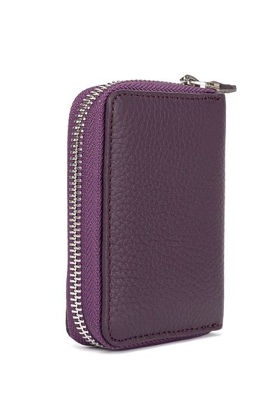 Sevinç Çanta Zippered Genuine Leather Card Holder Wallet