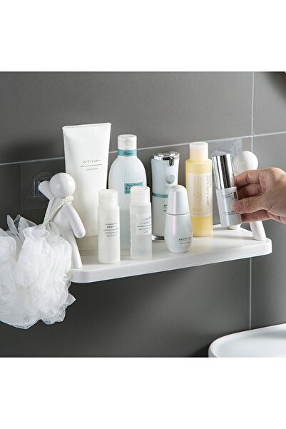 Fırtına Ticaret Wall-mounted drain holder shampoo storage shower gel organizer