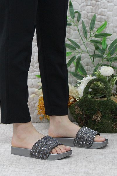 Mehmet Mete 18601 Anatomical Stone Women's Slippers