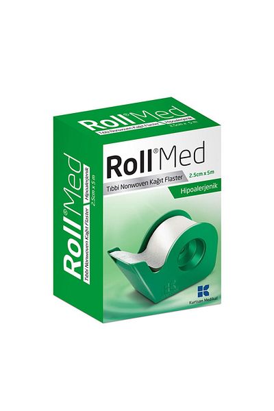 Roll Med Hypoallergenic Paper Flaster 2.5cm X 5m - 10 Boxes