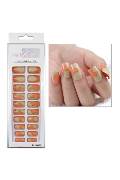 Nail Master 24'lü Desenli Takma Tırnak Seti Zararsız Yapıştırıcı