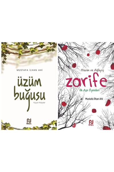 Nesil Yayınları 2'li Set - Üzüm Buğusu & Hüzün ve Ağlayış ZARİFE İlk Aşk Öykü...