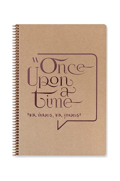 KESKİN COLOR Funky 20x28 100 Sheets WITHOUT LINE Kraft Cover Spiral Notebook