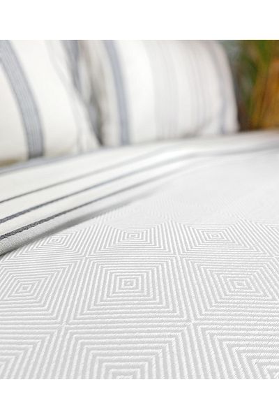 Lucy and Home Jacquard simplu, cuvertură de pat cu model, piqué, piqué de hotel 160x230 cm