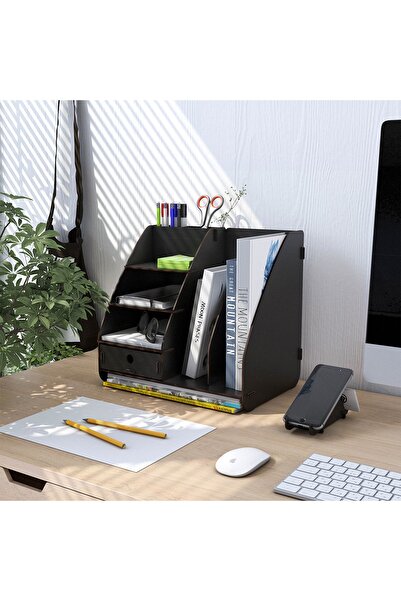 Design OTTO Focus Modest Скрин с чекмеджета A4 за документи, органайзер за бюро