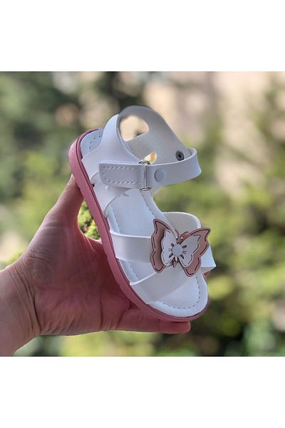 Pandalina Girl's Butterfly Figured Phylon (Light) Sole Sandals