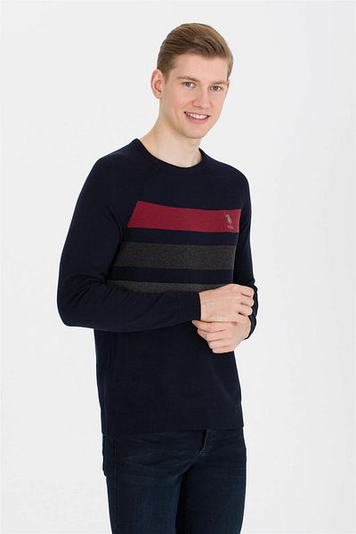 U.S. Polo Assn. Мъжки тъмносин пуловер G081GL0TK.000.1429086