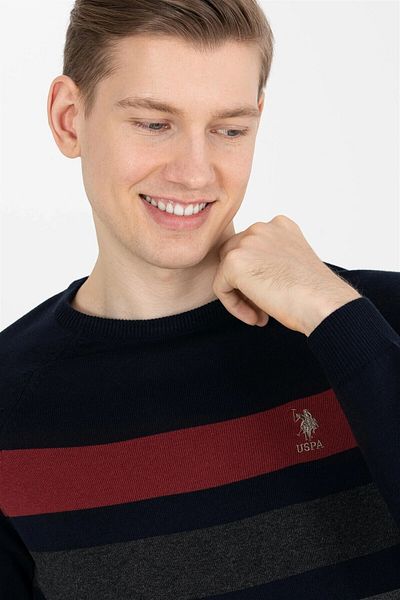 U.S. Polo Assn. Мъжки тъмносин пуловер G081GL0TK.000.1429086