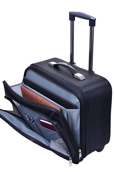 Çantaland Black Pilot, Document, Laptop, Notebook Bag with Squeegee Luxury Large Size Case