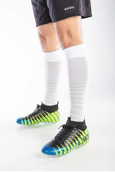 Freemax Sosete Unisex Crampon Pantofi Fotbal Albastru Galben