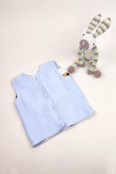 la mure baby 100% Organic Muslin Baby & Kids Vest Two-Way