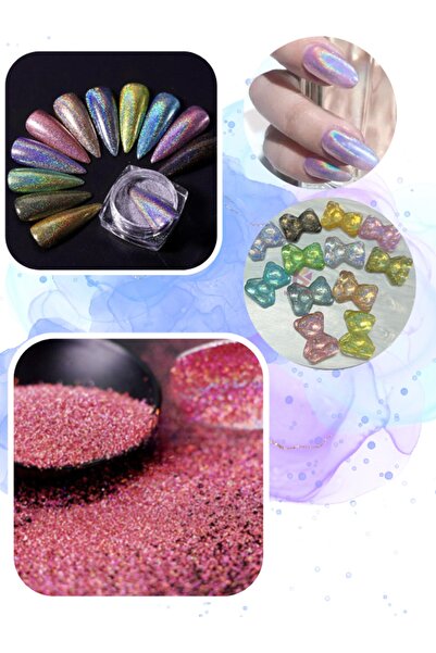 Sirius Hobi Epoksi Reçine Magic Lazer Rose Tırnak Makyaj Chunky Glitter 8 gr ...