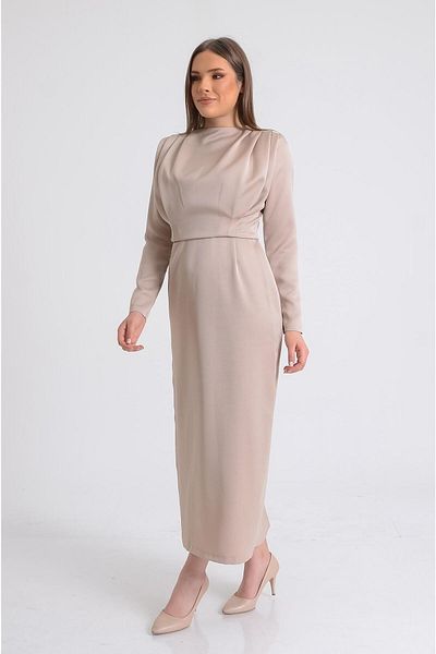 SpringStore Rochie de seara din satin auriu