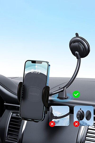 mimtec Araç Içi Uzayan Ayarlanabilir Telefon Tutucu Cam Ve Torpido Için Ücret İade Garantili