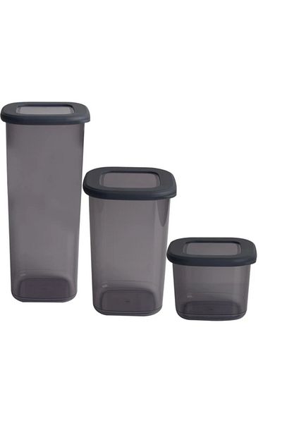 EveFix Triple Dry Food Food Food Seasoning Storage Container Organizer Kitchen Countertop Organizer