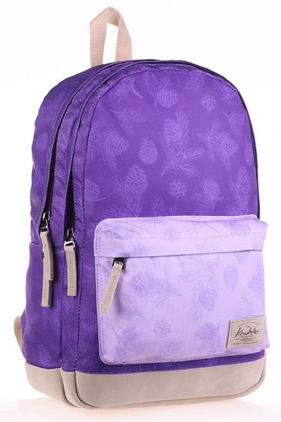 KAUKKO Wichlight Three Compartment Purple School and Daily Backpack - Girl