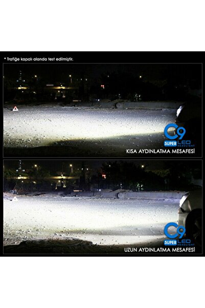 C9 H7 Led Xenon Far Led Zenon Ampulü Beyaz Yeni Nesil Şimşek Etkili