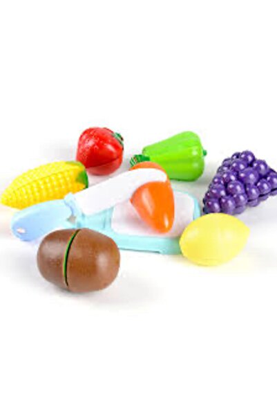 abnturk Meyve Sebze Kesme 12 Parça Oyun Seti