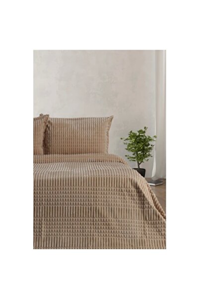ETE HOMETEX طقم بطانية وغطاء سرير مكون من 3 قطع من Merino Modern Line باللون ...