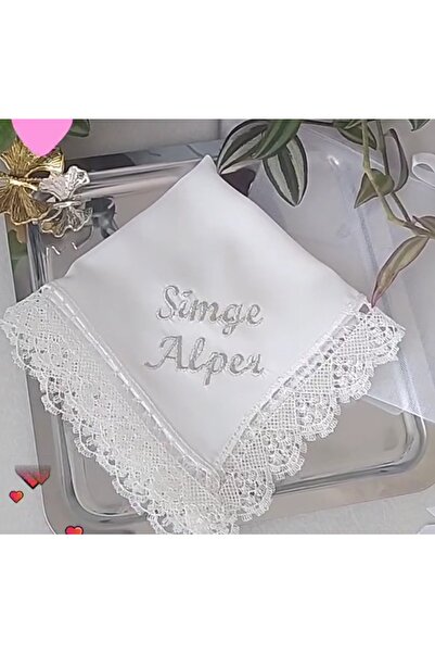 El Emeği Söz mendili Damat mendili kişiye özel isimli