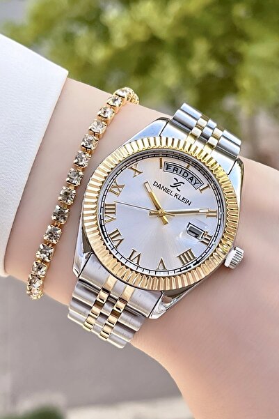 Daniel Klein Kadranı Metalik Renk 2 Yıl Garantili Takvim Ve Gün Kadın Kol Saa...