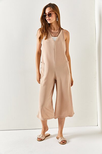 Olalook Dámská kamenná kombinéza Ayrobin vpředu vzadu vzadu vzadu v detailu TLM-19000115