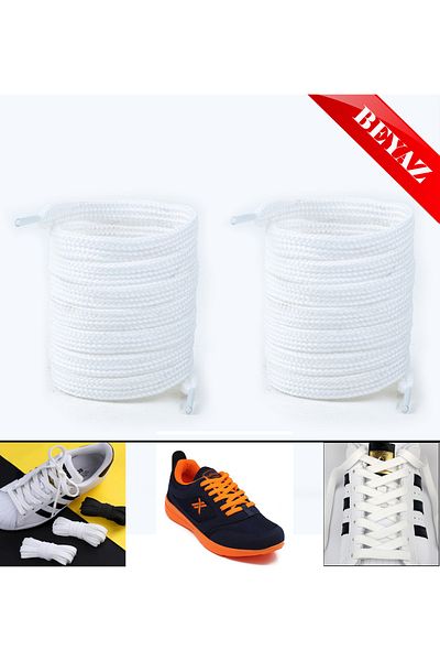 AiryFooT Shoelaces 120 Cm Flat Converse White 1 Pair