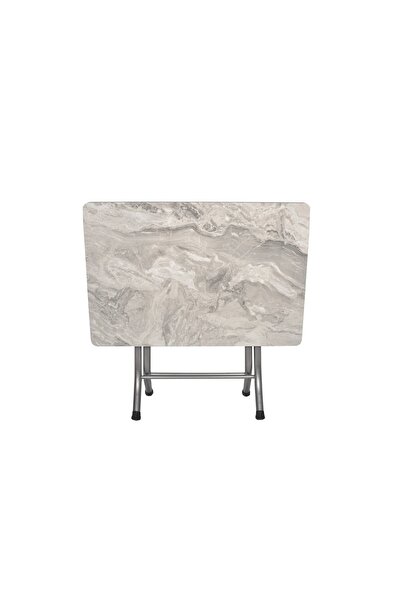 aldagelsin Antrasit Mermer Desenli Katlanabilir Masa  60*90