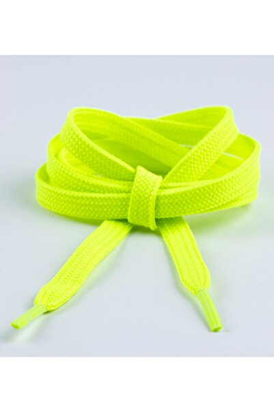 AiryFooT Ayakkabı Bağcığı 120 Cm Yassı Converse Yeşil Fosforlu 1 Çift