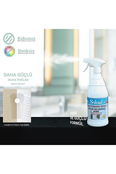 SOLİXEL Pas ve Kir Çözücü Köpüklü Sistem 1000 Ml İkili Paket +Sünger