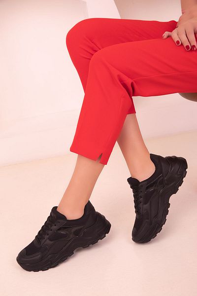 SOHO Black-Black Women's Sneakers 18239