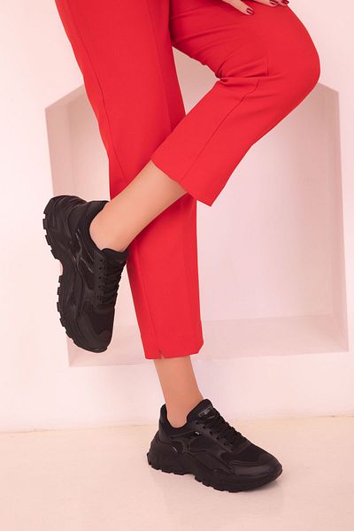 SOHO Black-Black Women's Sneakers 18239