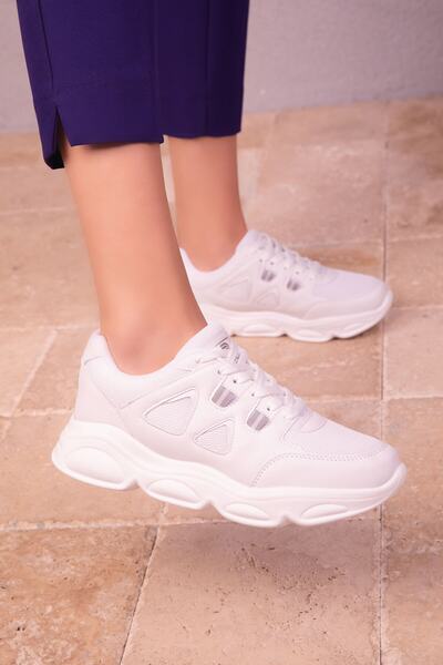 SOHO Women's White Sneakers 18241