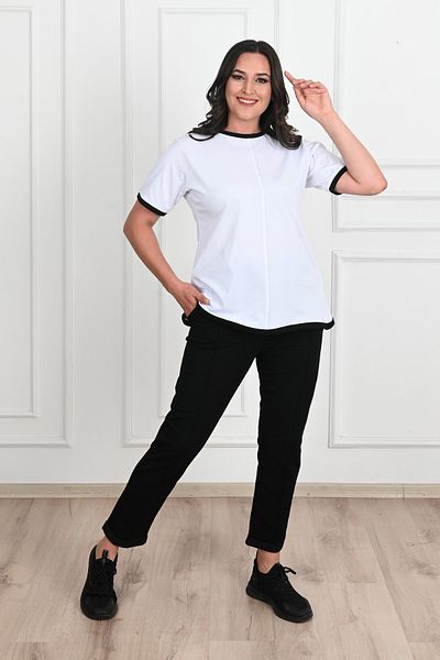 Koza Butik Γυναικείο Σετ Φούτερ με Λεπτομέρεια Πλάτης Plus Size 3804-23
