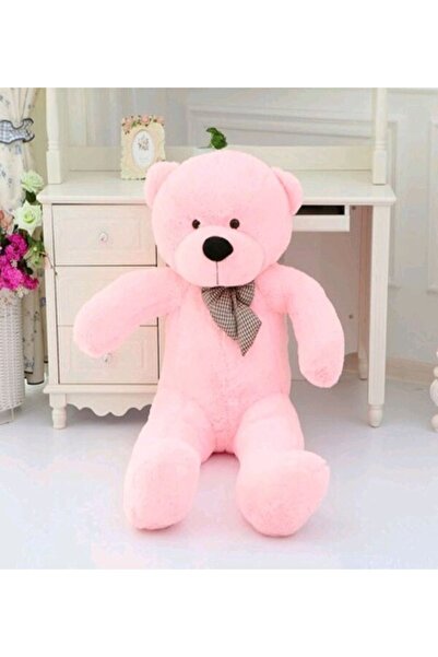 Sole Papyonlu Sevimli Peluş Şaşkın Ayı 80 Cm - Sevgiliye Özel Hediye