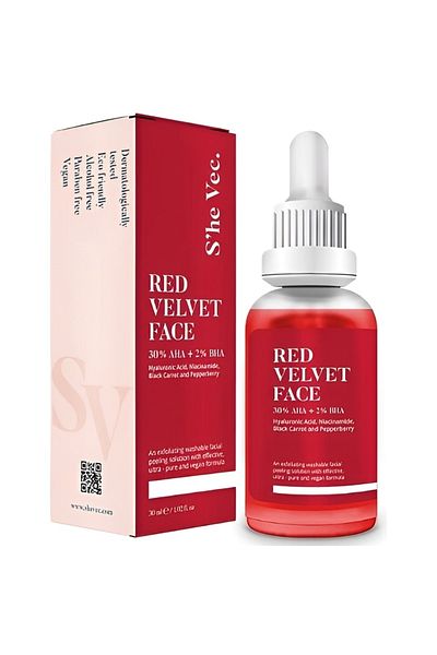 SHE VEC 30% AHA+2% BHA Red Velvet Face - Elegant and Sleeves