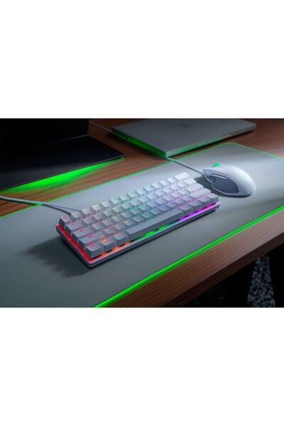 RAZER HUNTSMAN MINI - EDIȚIE MERCURY. ÎNTRERUPĂTOR ROȘU
